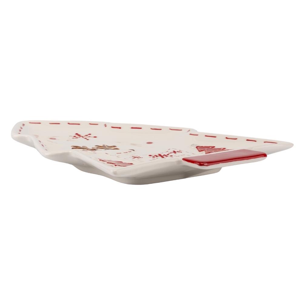 Блюдо Елка с оленем 27,3 см Белый (6038-003) - фото 3 Блюдо Елка с оленем 27,3 см Белый (6038-003) - фото 3