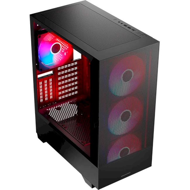 Корпус для ПК Modecom Siroco ARGB Flow Midi-Tower ATX no PSU Черный (AT-SIROCO-MG-10-00ARGB-00) - фото 10