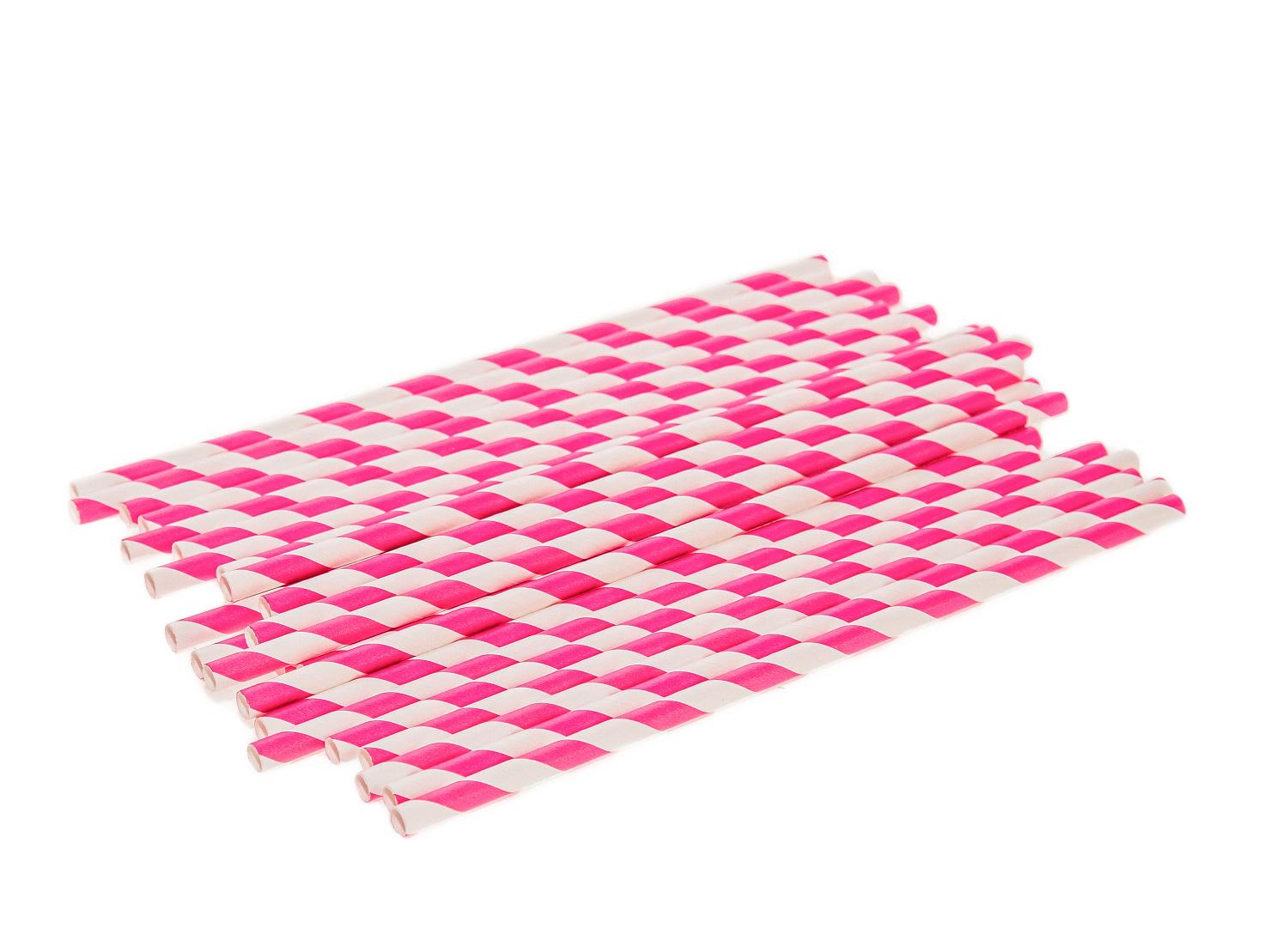 Трубочка для напитков One Chef Диагональ бумажная 8 цветов 200 мм d 6 мм 25 шт. в уп. (51924) - фото 8