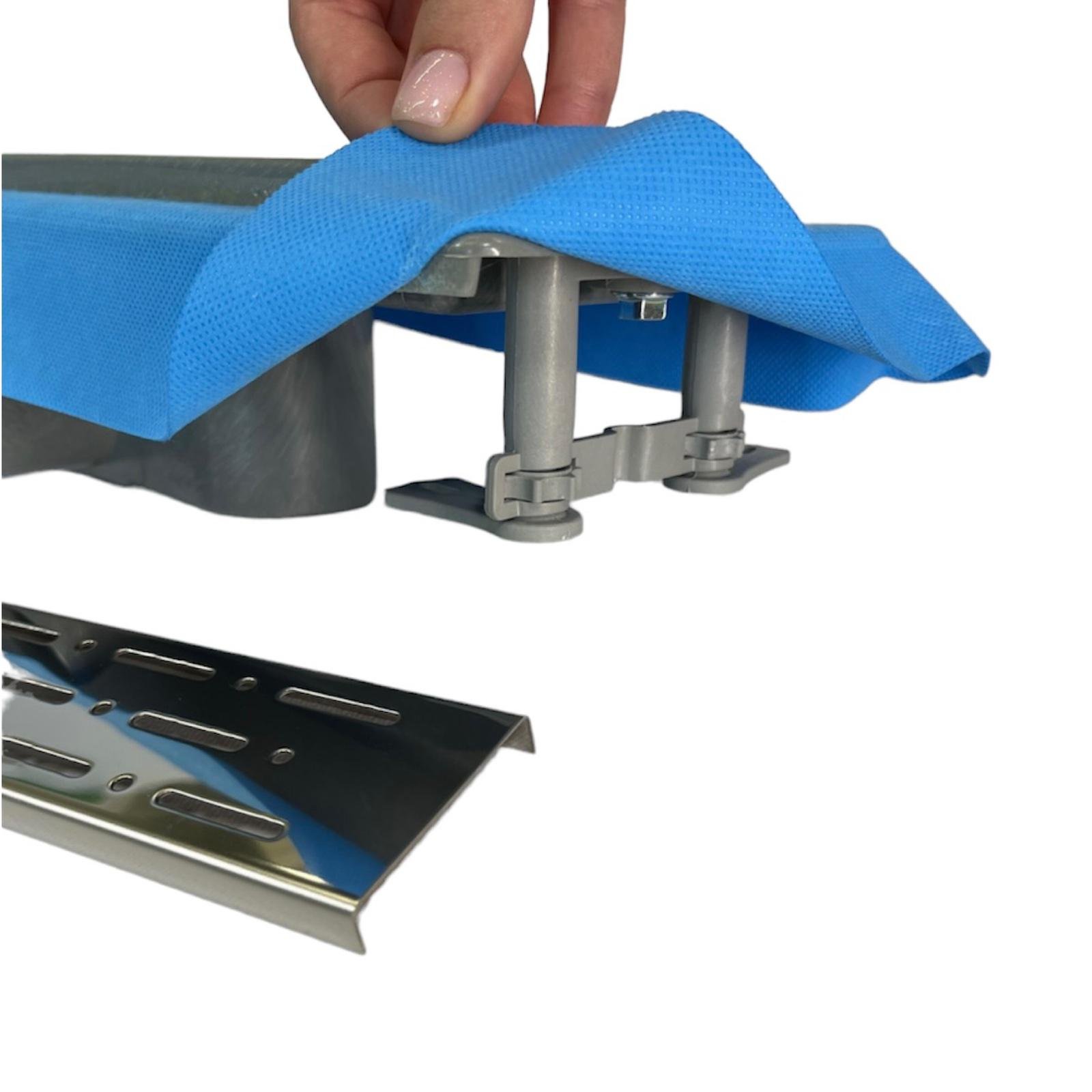 Трап лінійний MAXIFLOW Standart line 33 cм з решіткою Дощ (4022.TY050K.033) - фото 8