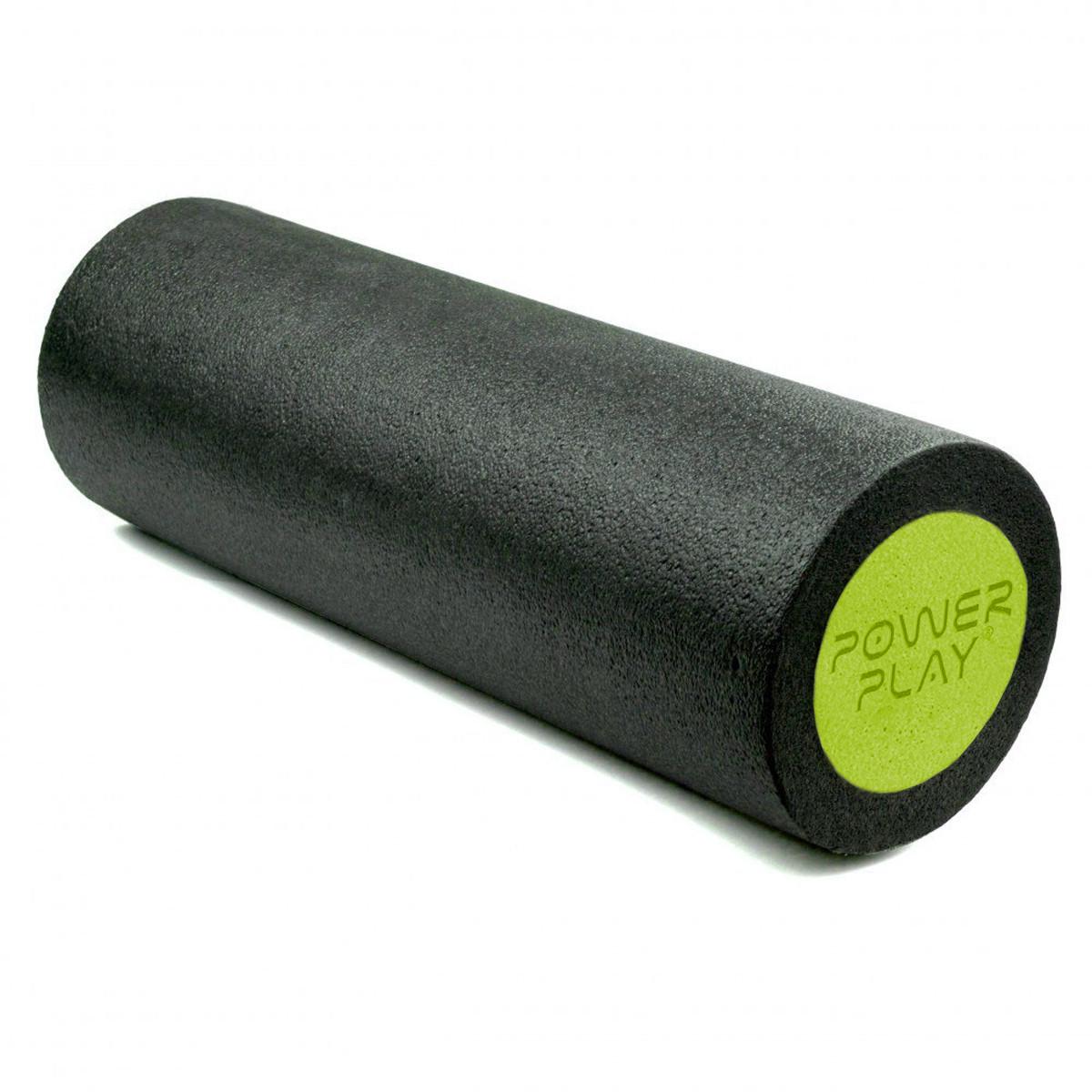 Ролик масажний гладкий PowerPlay 4021 Fitness Roller 30x15 см Чорно-зелений (A-013216) - фото 3