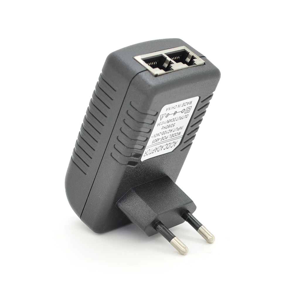 POE инжектор Ethernet PoE для IP-камер 48V 0,5A 24 Вт 10/100 Мбит/с (26612858)