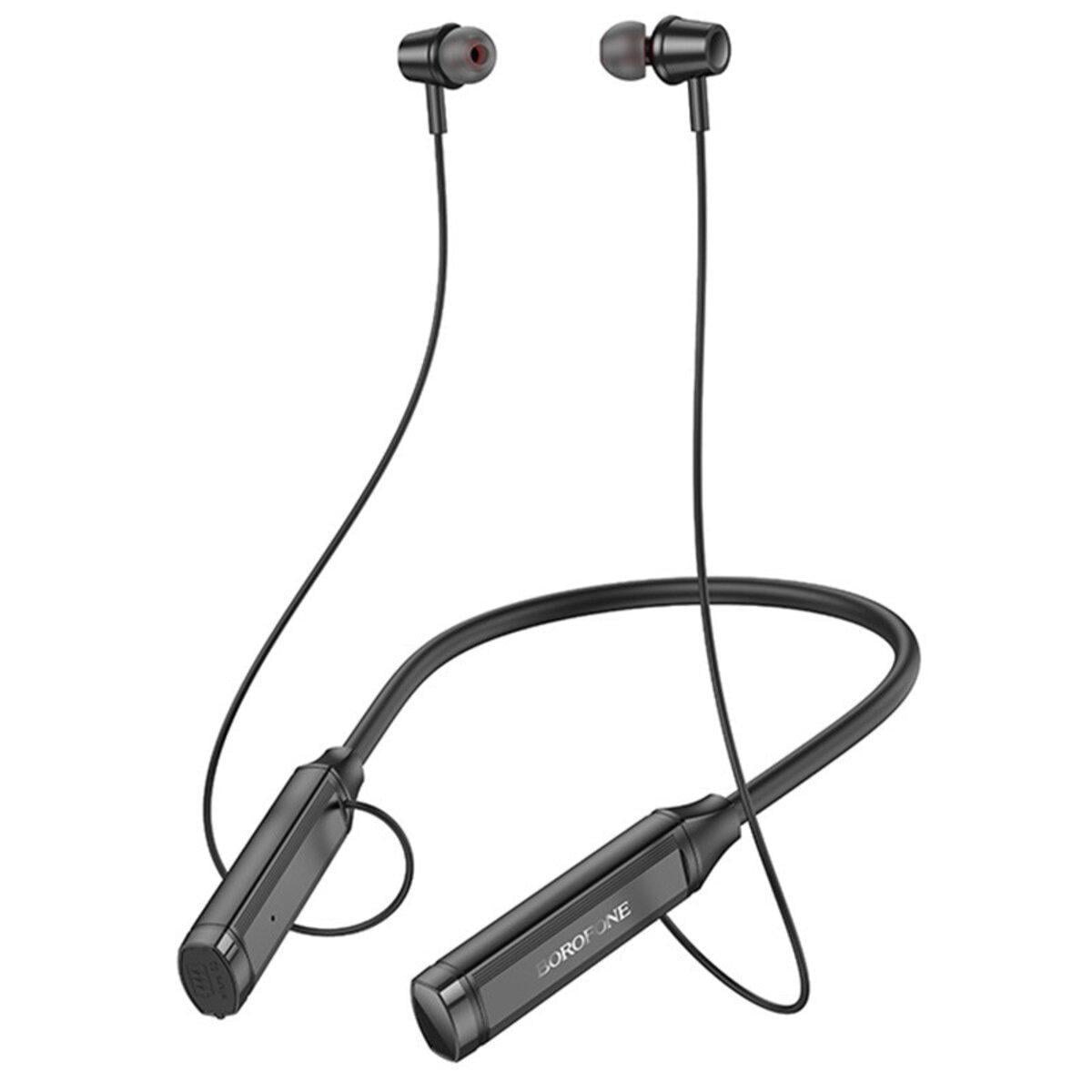 Наушники спортивные с микрофоном Borofone BE66 Motor neck-mounted BT 5.3 headset Black (604528)