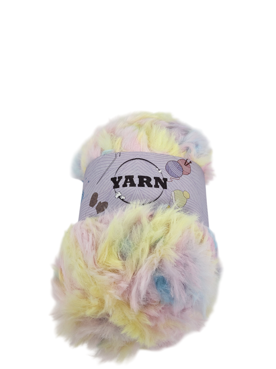 Пряжа Yarn под мех 100 г Радуга
