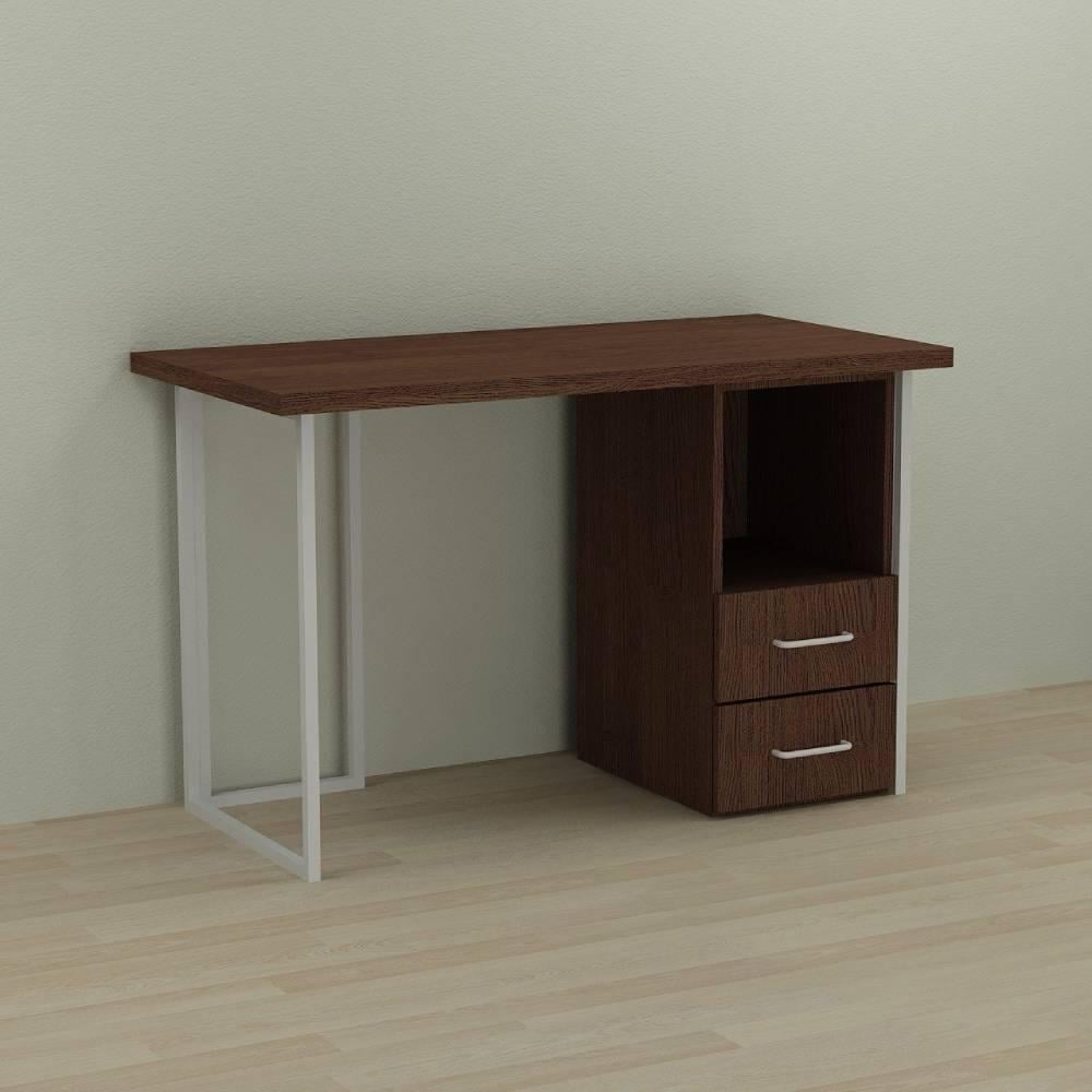 Комп'ютерний стіл Ferrum-decor Отто ДСП 32 мм 75x100x70 см Білий/Венге (FRD-105998)