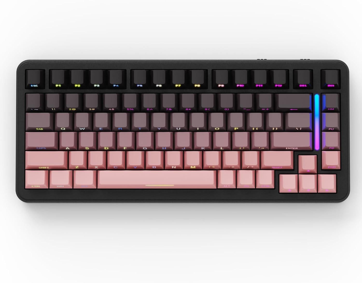 Клавиатура игровая attack shark M86 беспроводная механическая с RGB подсветкой с поддержкой HOT-SWAP Blackberry Jade Switch White