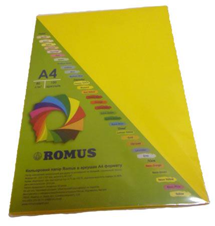 Папір кольоровий Romus A4 80 г/м2 100 аркушів Гірчичний (R50812)