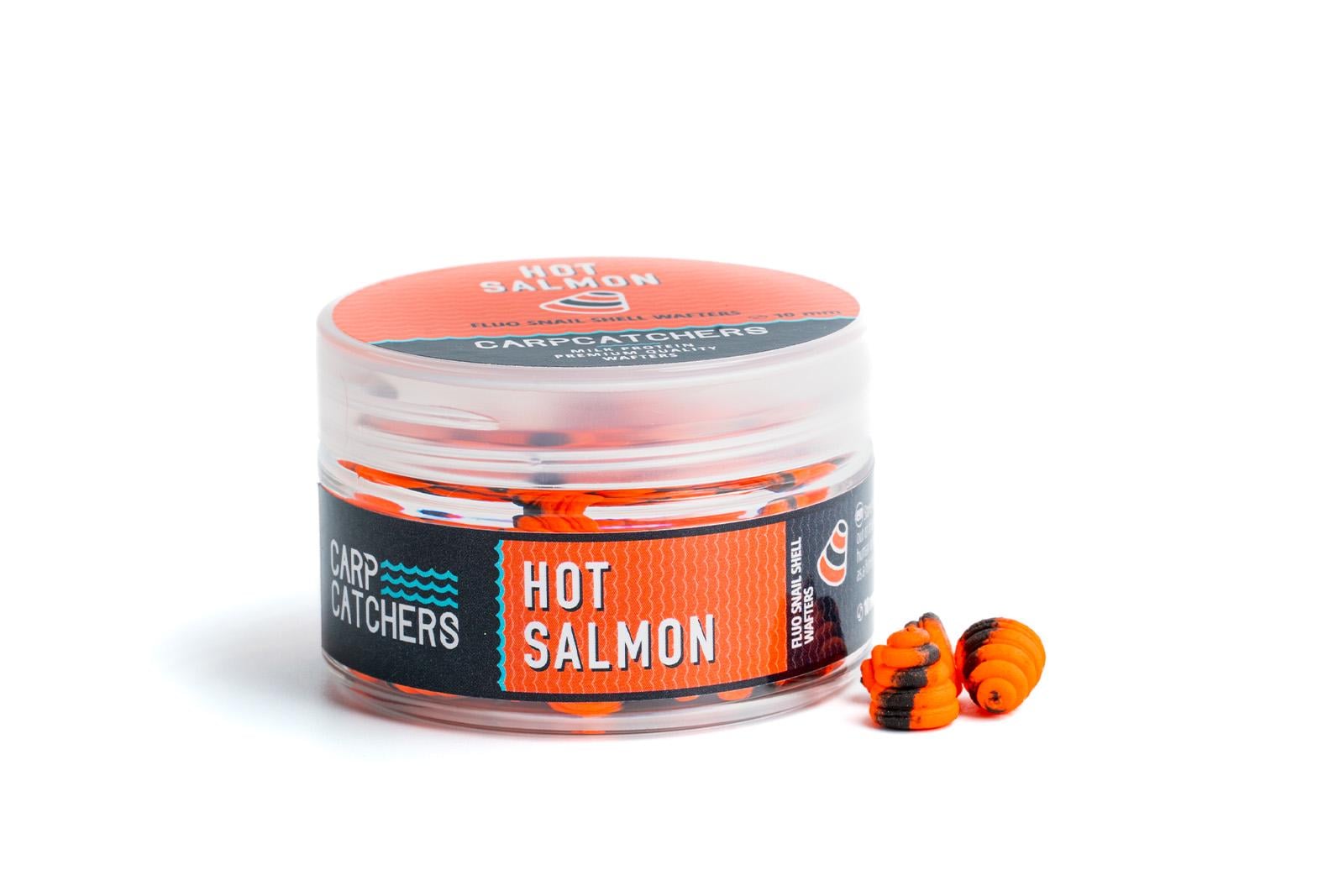Вафтерс Carp Catchers Fluo Snail Shell Wafters Hot Salmon 10 мм