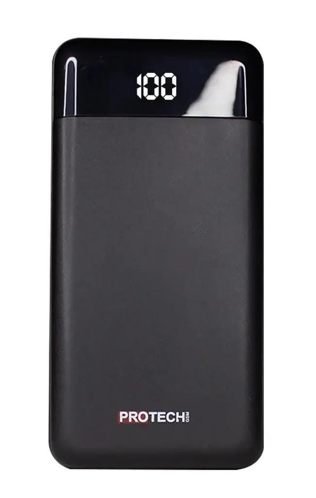 Повербанк ProTech B-06 LCD LED ліхтарик 30000 mAh Black (3_02405)