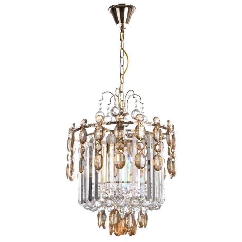 Люстра хрустальная подвесная Brille BCL-440S/6 E14 с подсветкой большая