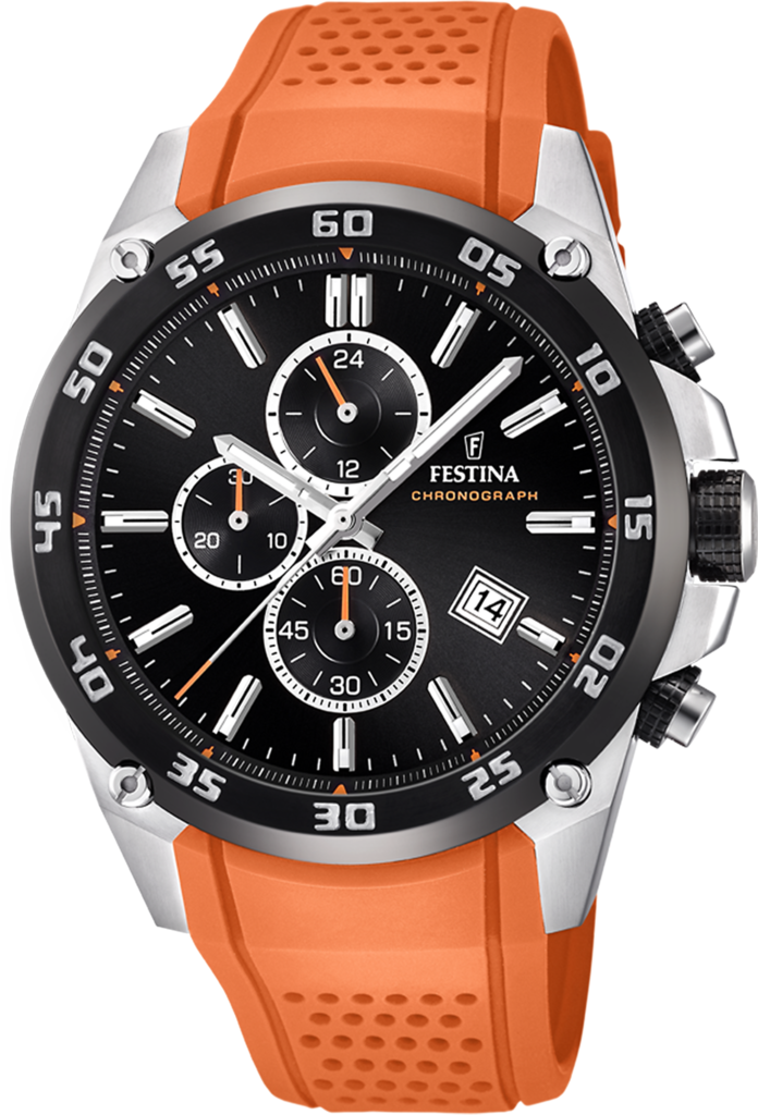 Наручные часы мужские Festina F20330/4 The Originals со стальным корпусом WR 100 м и черным циферблатом
