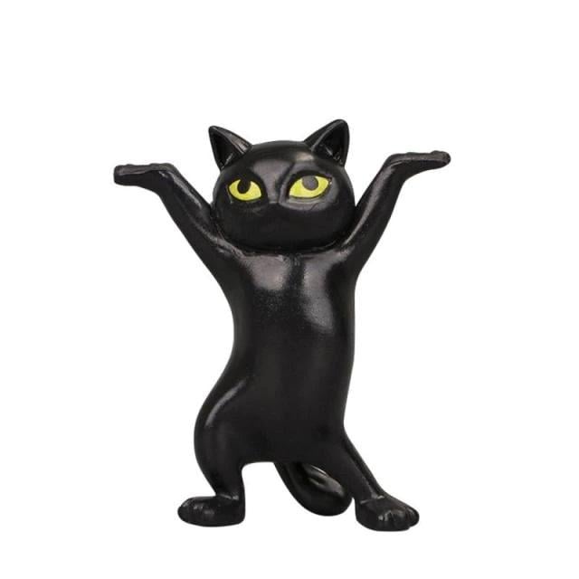 Миленький тримач для навушників у формі кота Чорний (NR0034_4)