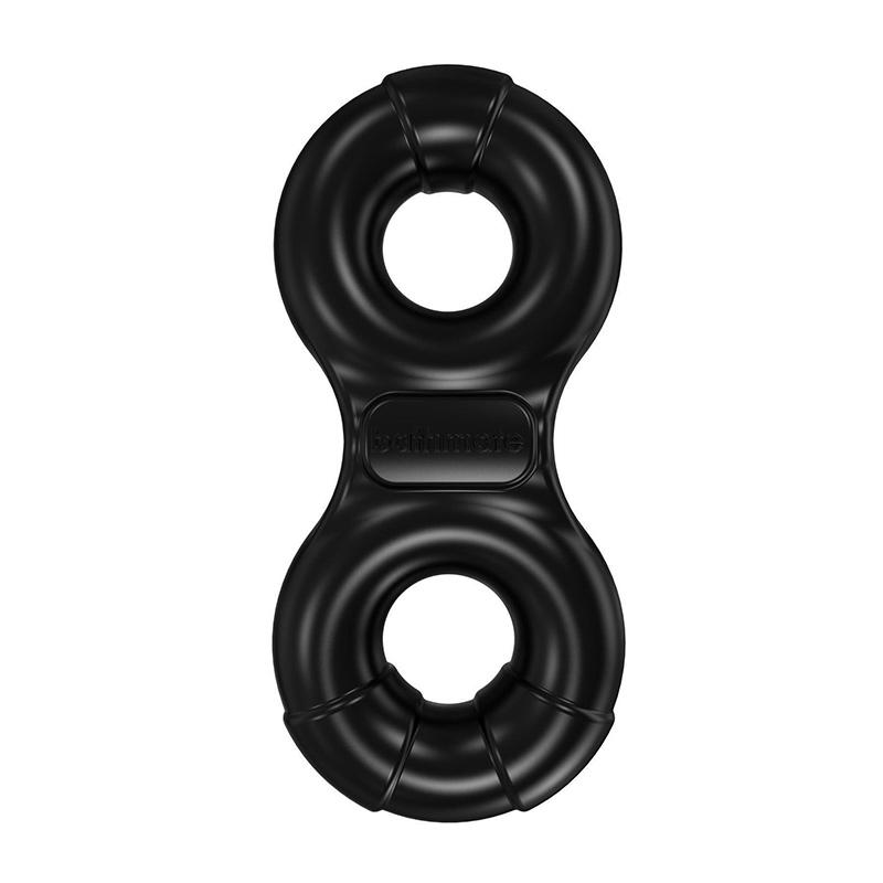 Эрекционное кольцо с вибрацией Bathmate Vibe Ring Eight Черный (48521)