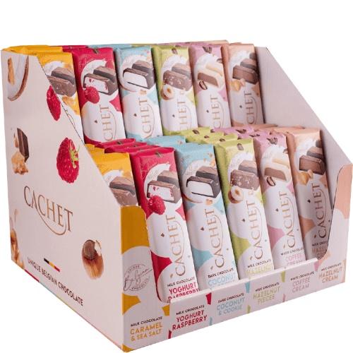 Шоколадний батончик Cachet Display 22150 Асорті 50 г (34087658)