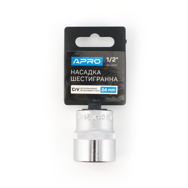 Головка Apro шестигранна 1/2" 24 мм