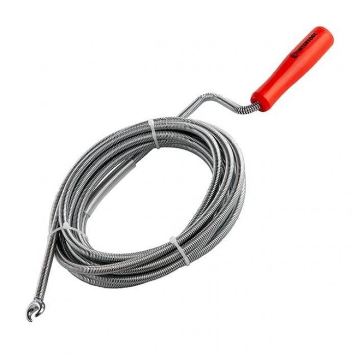 Трос сантехнический для очистки труб Intertool HP-1006 с пробивным наконечником 9 мм 5 м (32406916)