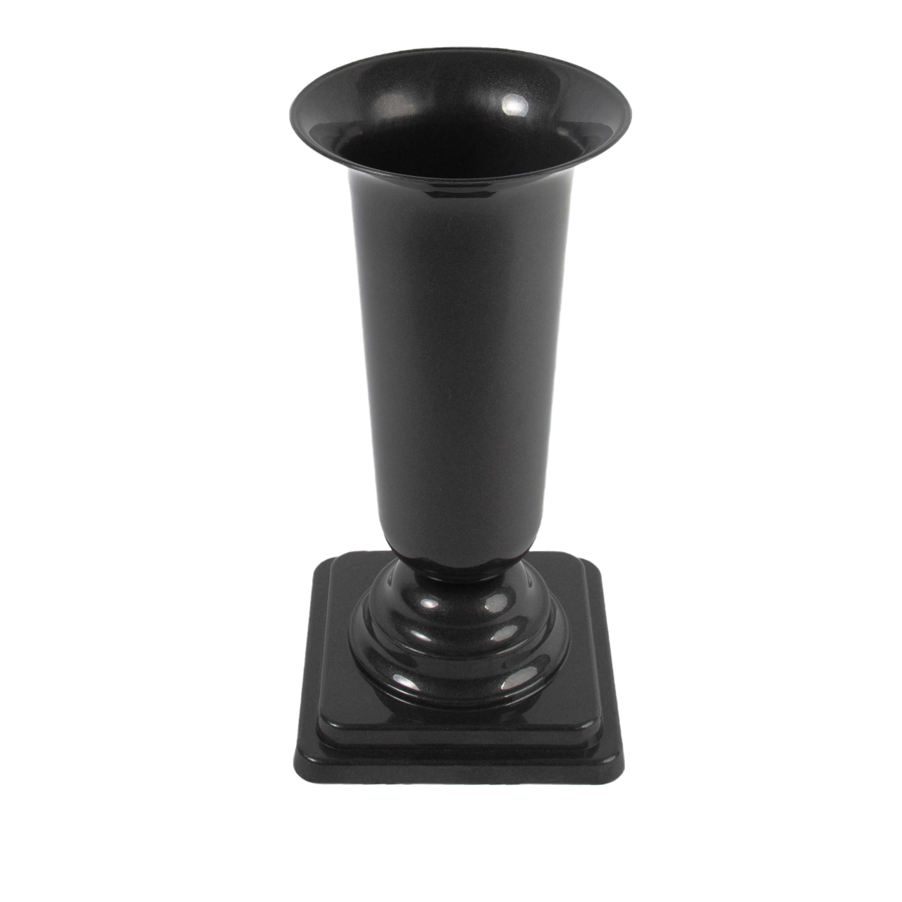 Вазон Дама с подставкой 16,8 см Графитовый (46557) - фото 1