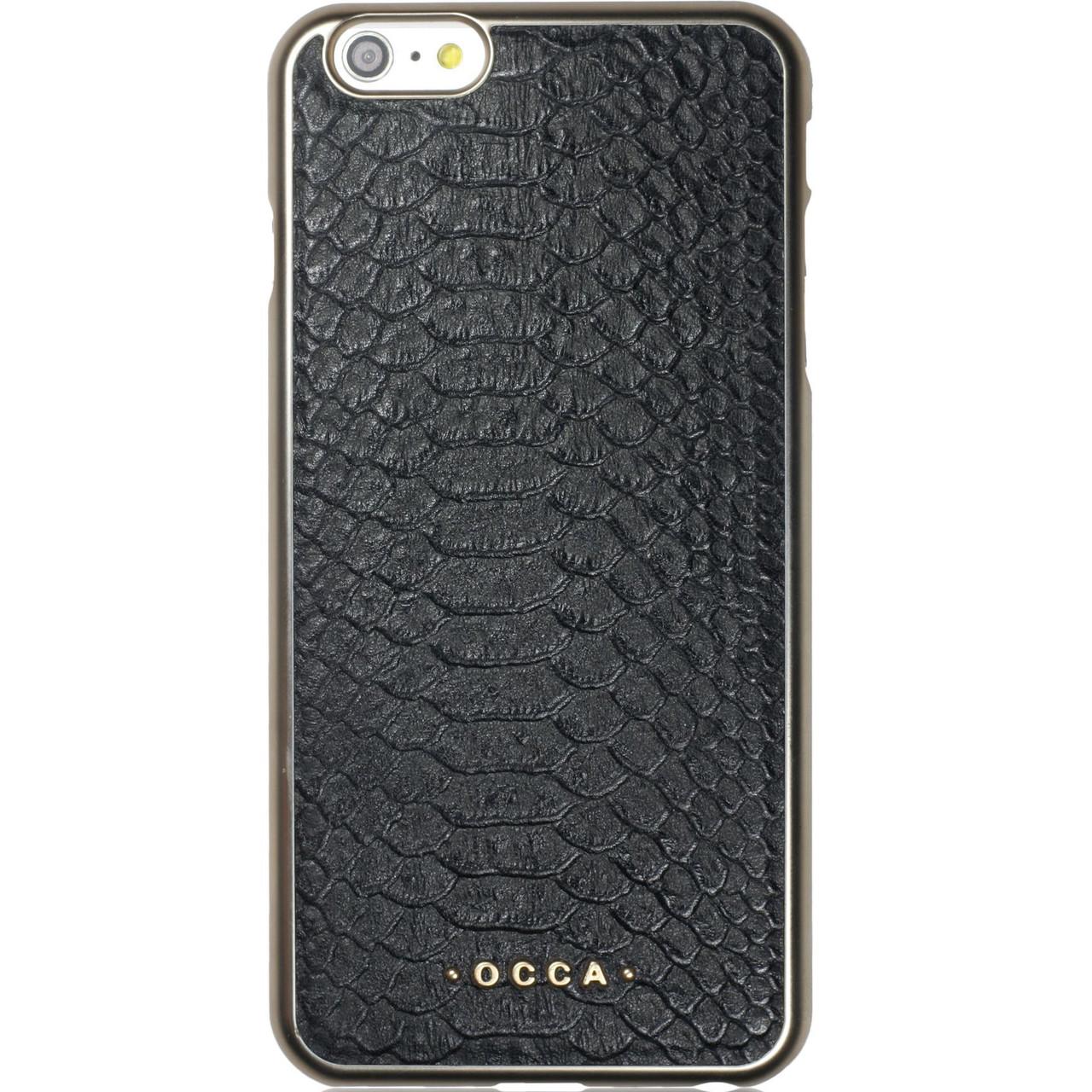 Кожанный чехол накладка Occa Wild for iPhone 6/6S, Black