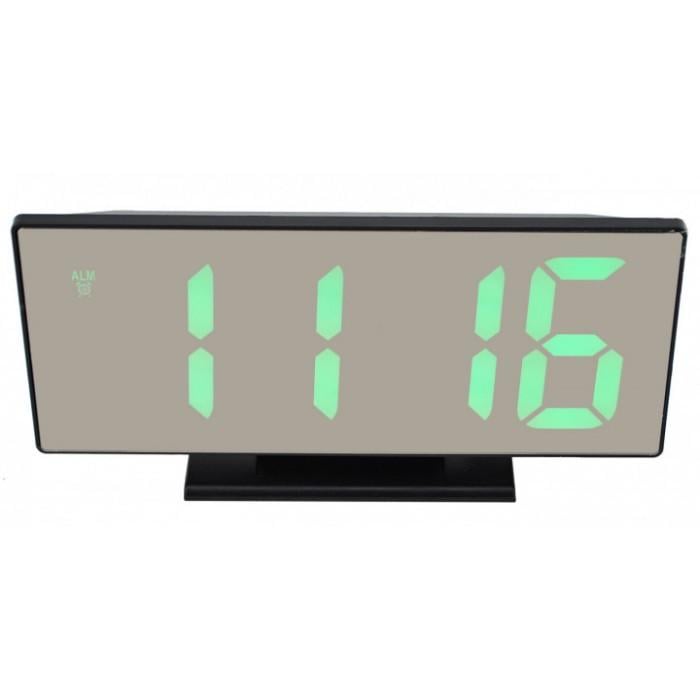 Електронний настільний дзеркальний LED годинник DS-3618L - фото 2