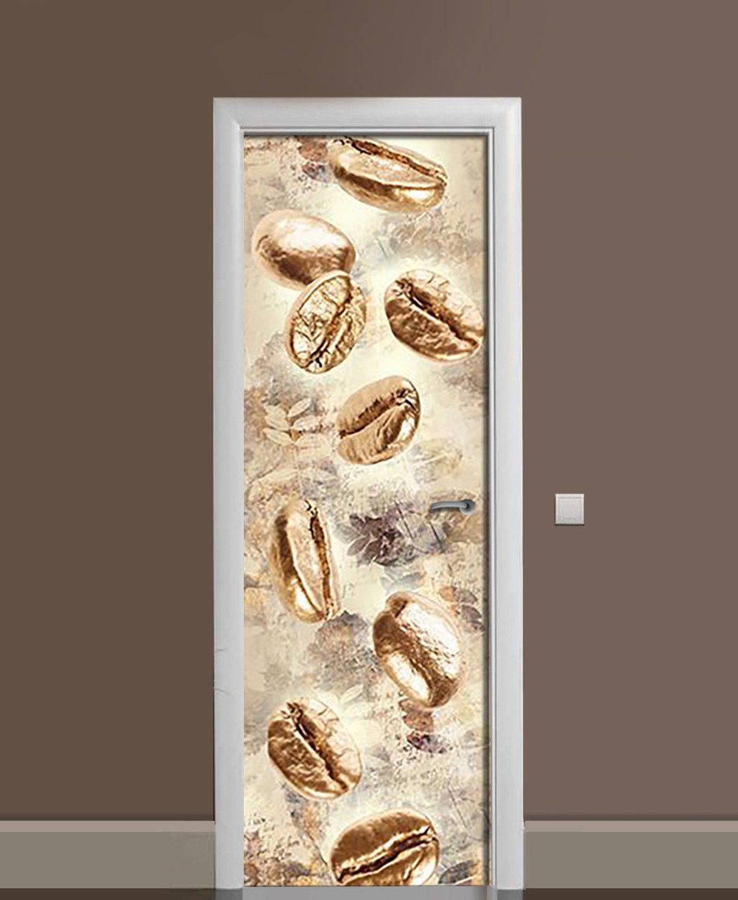 Наклейка 3D на дверь Zatarga Золото Африки виниловая 650х2000 мм