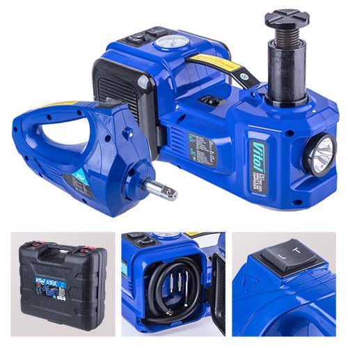 Набор домкрат электрогидравлический 3в1 2 т компрессор 12В 10А 35л/мин гайковерт 12В 480Nm - фото 5