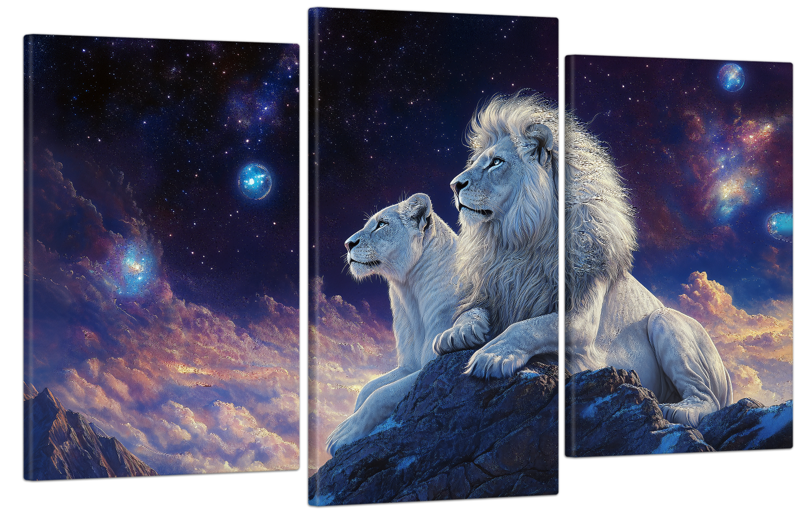 Картина на холсте МАКО королевская пара 53x100 см (MK30566)