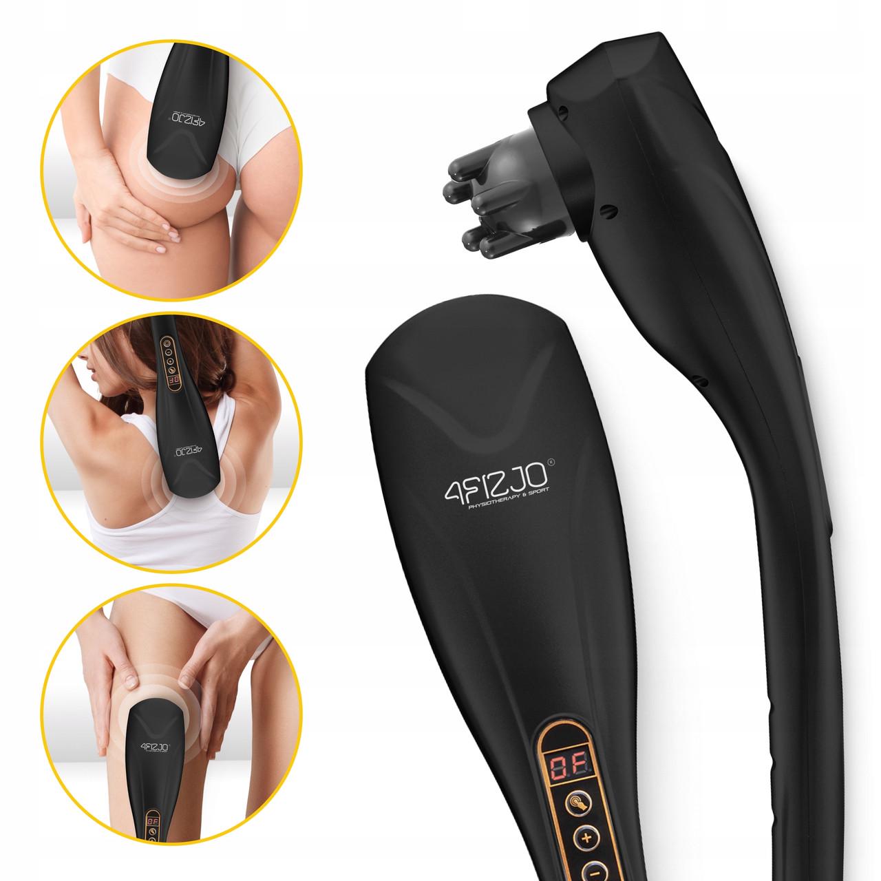 Масажер для тіла вібраційний 4FIZJO Long Stick 7в1 ручний Black (P-5907739319142) - фото 2 Масажер для тіла вібраційний 4FIZJO Long Stick 7в1 ручний Black (P-5907739319142) - фото 2