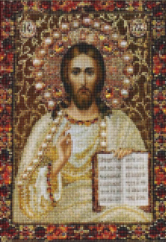 Алмазная мозаика Икона Иисус 30x40 см (27147)