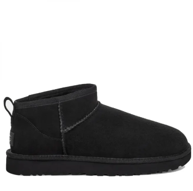 Уги жіночі UGG Classic Ultra Mini Suede р. 45 Чорний (20894)