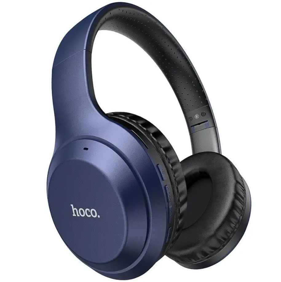 Навушники бездротові Hoco W30 Fun move BT headphones BT5.0 AUX/FM/TF 8h Синій - фото 2