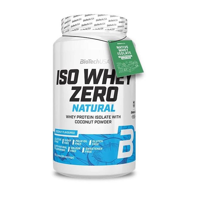 Изолят сывороточный без подсластителей BioTech Iso Whey Zero Natural 908 г Кокос Изолят сывороточный без подсластителей BioTech Iso Whey Zero Natural 908 г Кокос