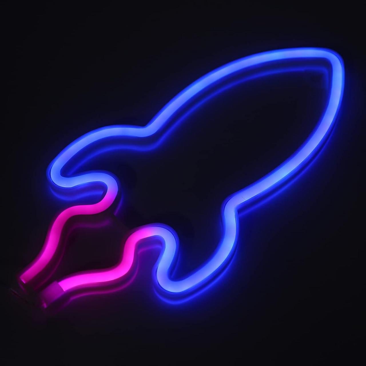 Светильник-ночник настенный Ракета светодиодный на батарейках/USB (748408) - фото 3 Светильник-ночник настенный Ракета светодиодный на батарейках/USB (748408) - фото 3