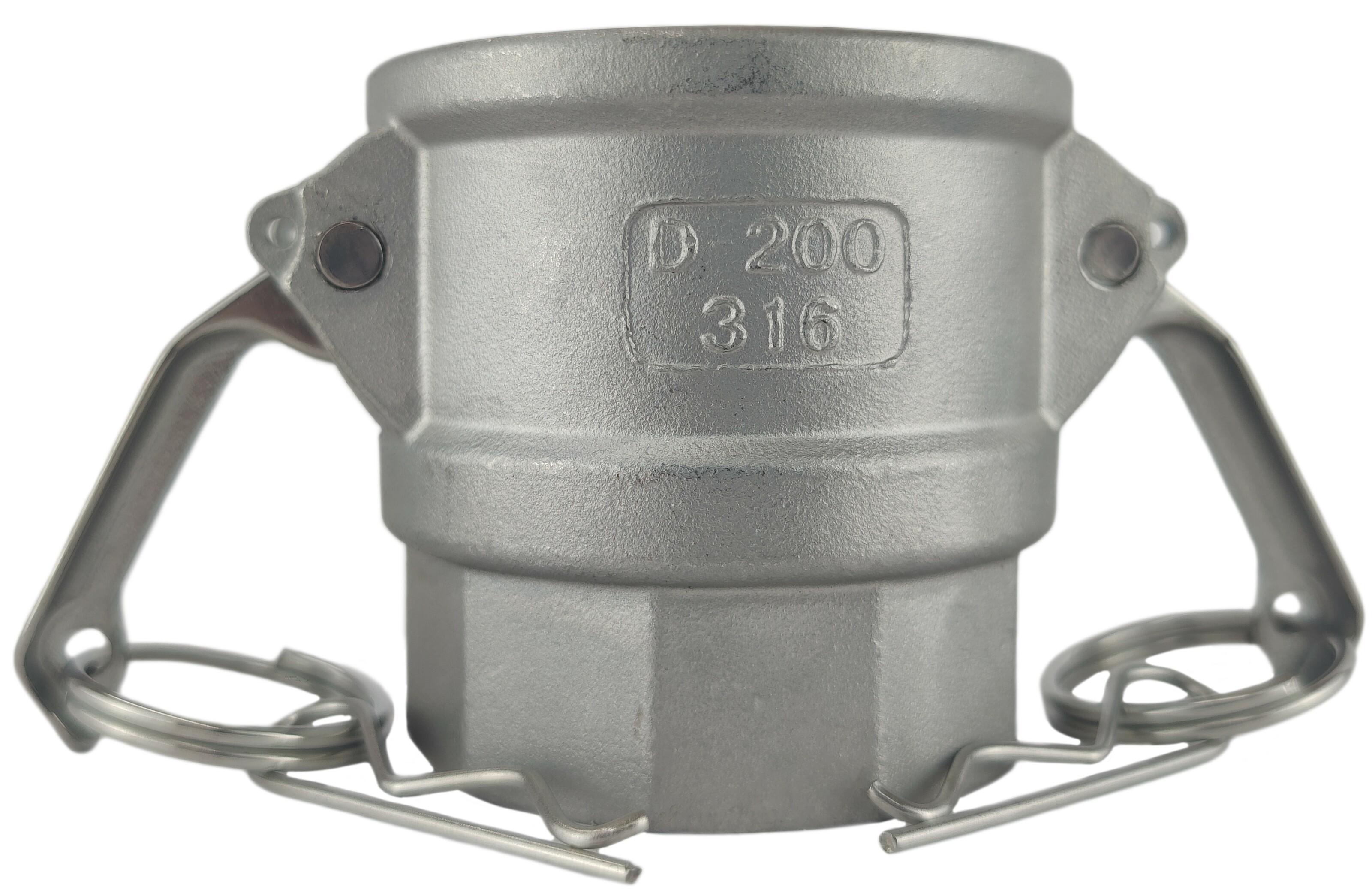 Муфта camlock тип D с внутренней резьбой BSPP ШРЗ нержавеющая сталь D-200 2" (50232032)