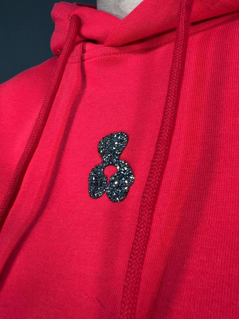 Костюм женский A-N 2735 худи с капюшоном и штаны джоггеры мишка XL Красный (2554) - фото 2 Костюм женский A-N 2735 худи с капюшоном и штаны джоггеры мишка XL Красный (2554) - фото 2