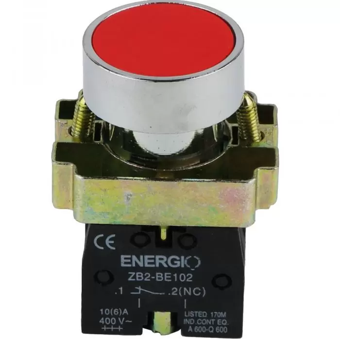 Кнопка ENERGIO XB2-BA42 СТОП NC Червоний (XB2-BA42)