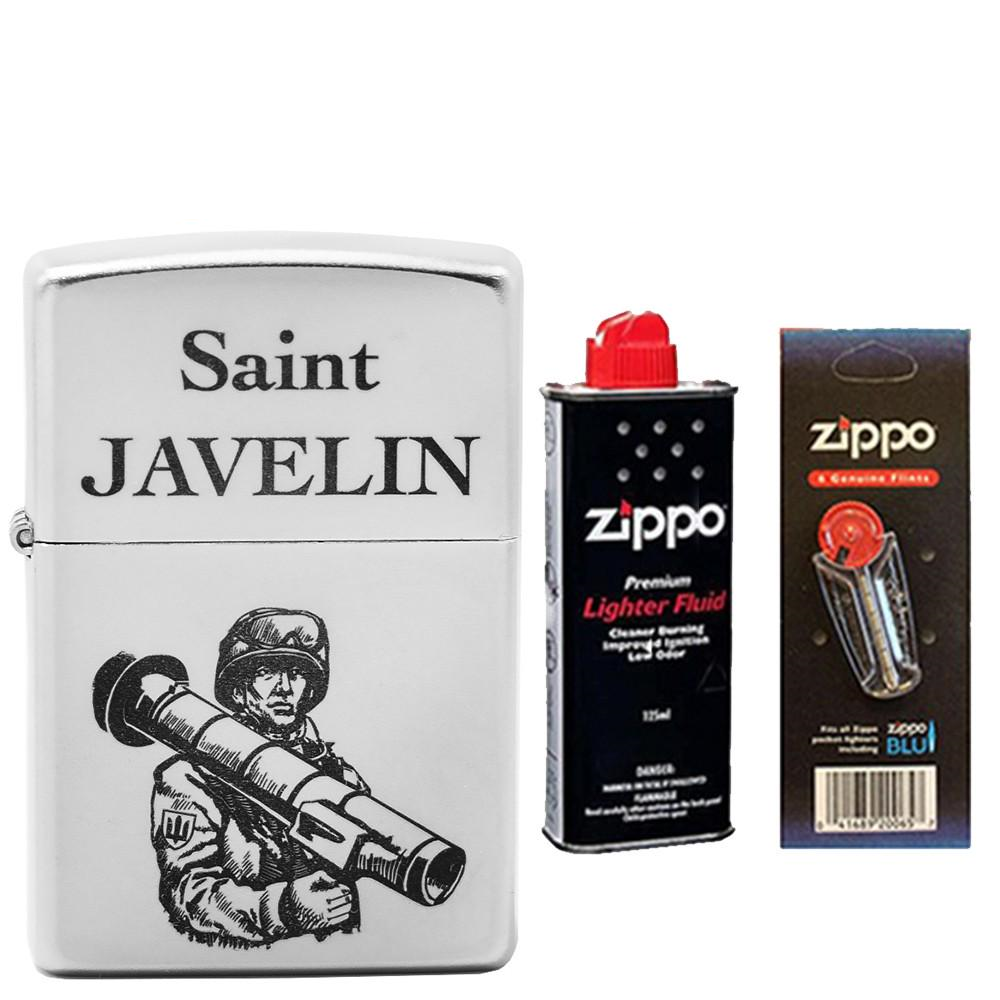 Запальничка ZIPPO 205 J "Saint Javelin" бензин/кремені