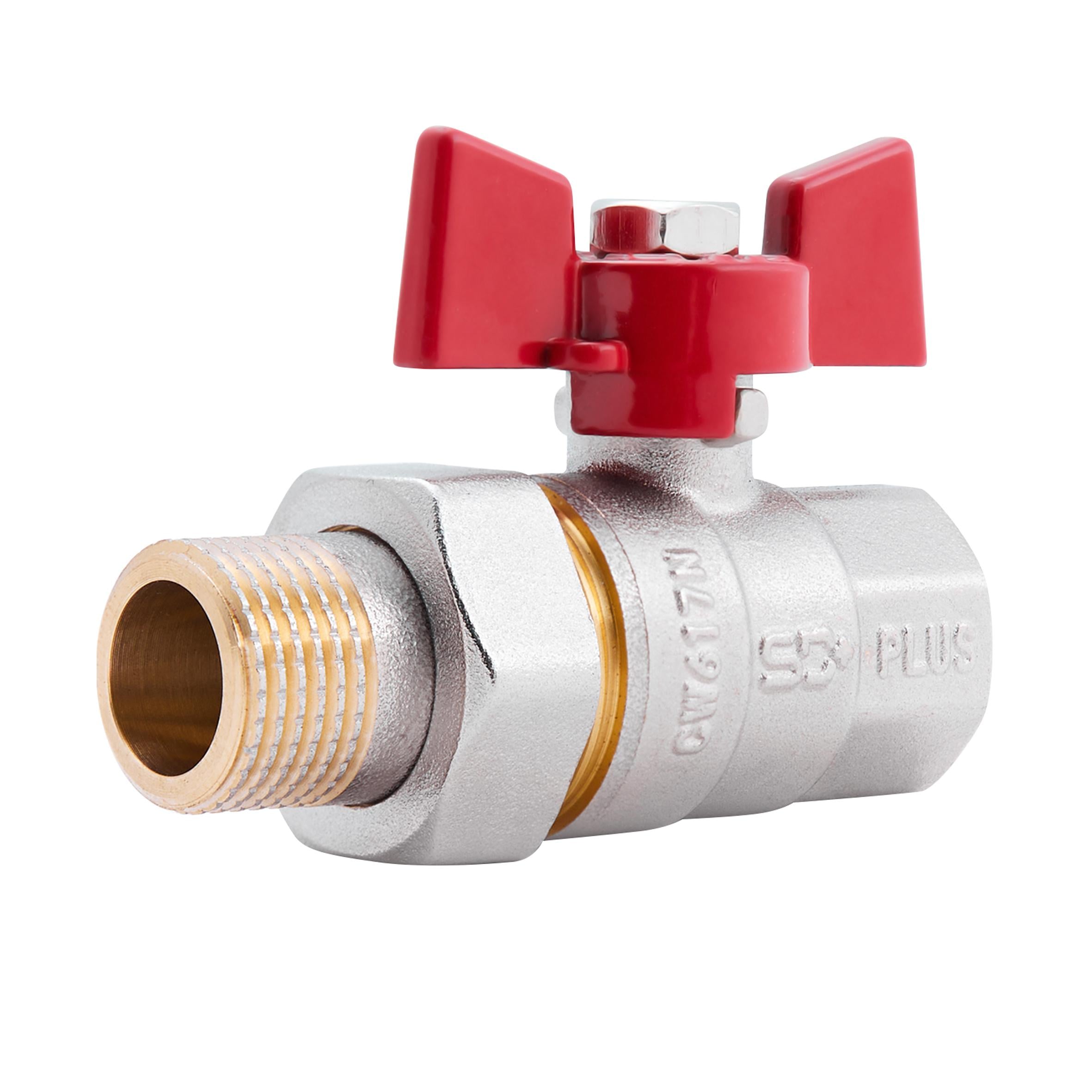 Кран шаровой Американка SD Plus 1/2" ВН прямой SD220NW15PN40)