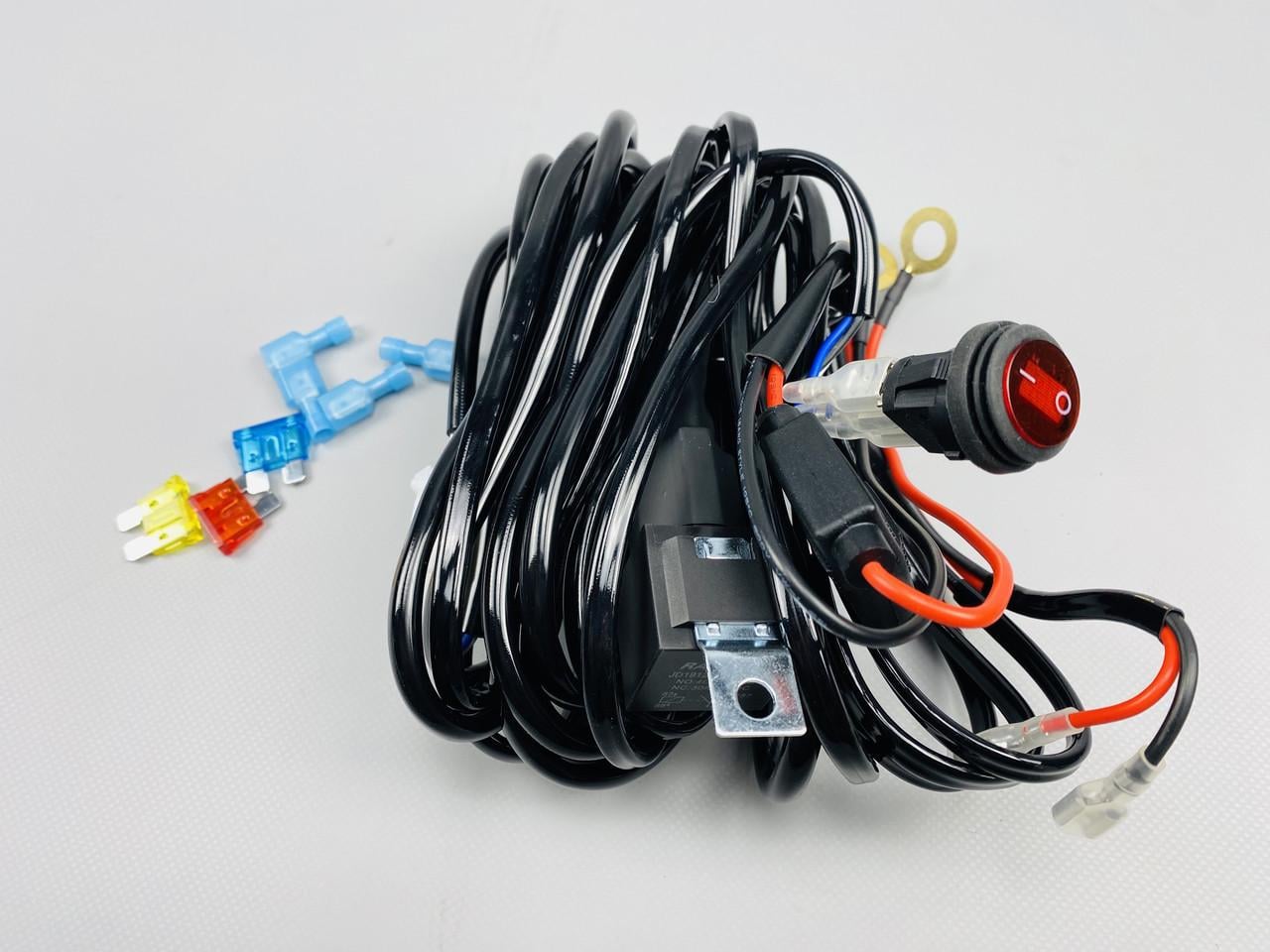 Проводка для любых led фар и led bar в сборе 0-30A 3 м кабель переключатель/реле предохранители (2067740152)