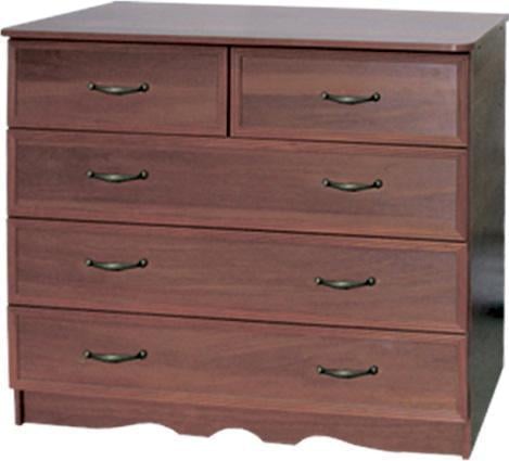 Комод МАКСИ-МЕбель Болеро FC МДФ накладки декор 5 ящиков плюс Венге магия (12473)