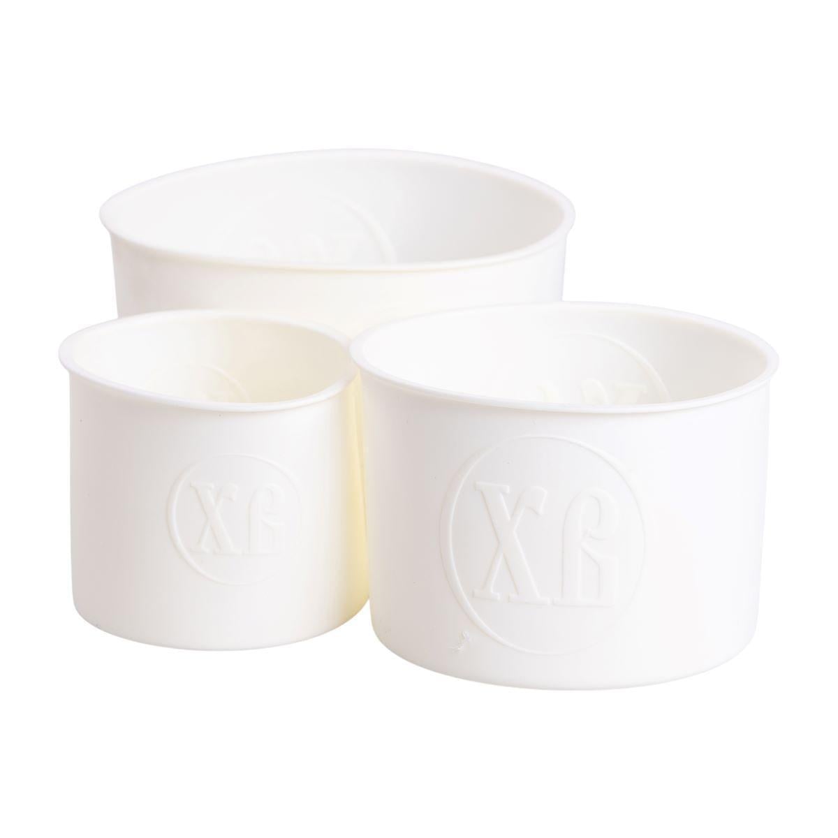 Набор форм для выпечки силиконовые кулича 3 шт. 1,7 л/1 л/0,6 л Белый (HP-35-558W)