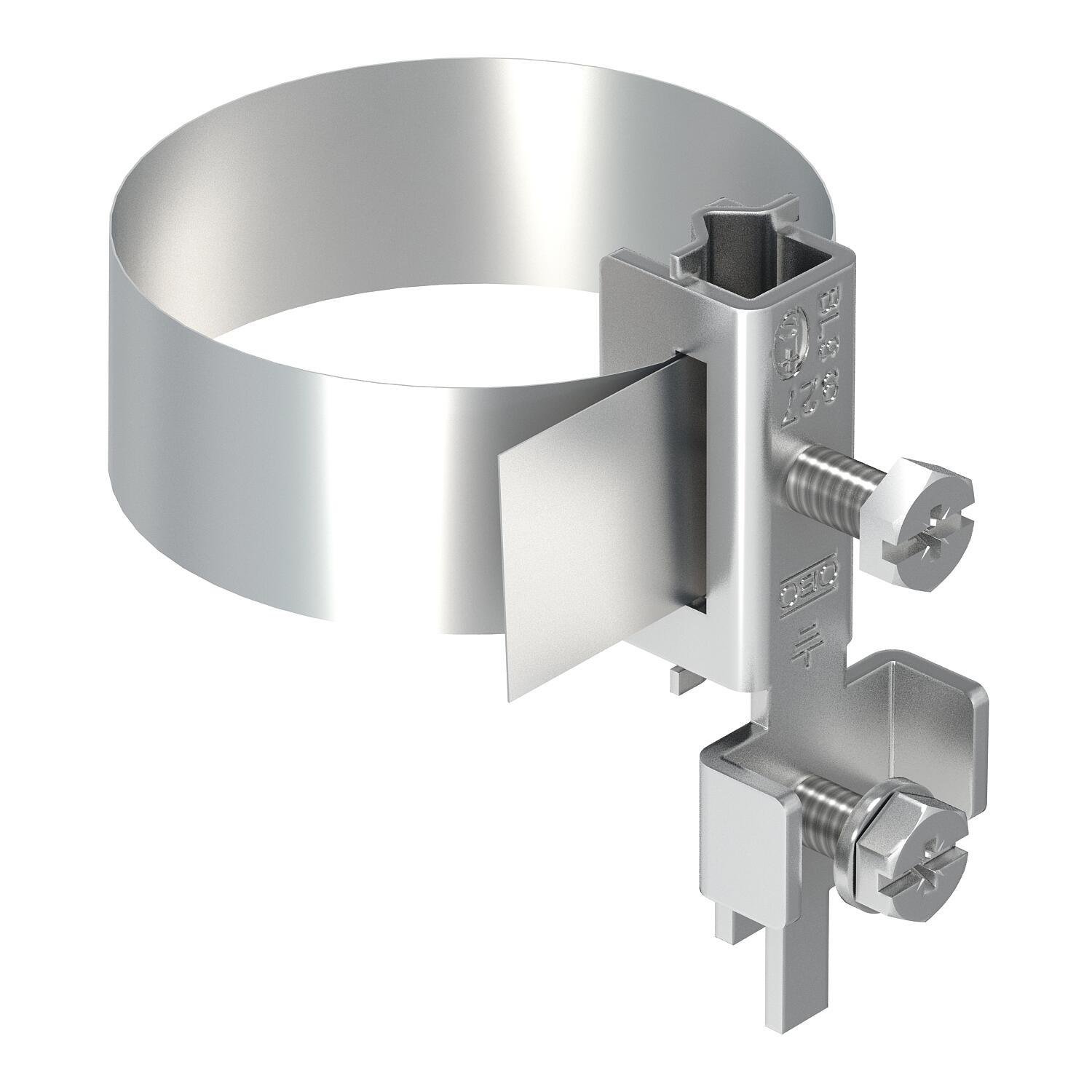 Хомут подключения потенциала OBO bettermann ø 17-114 мм 3/8-4" нержавеющая сталь для систем isFang (5057599)