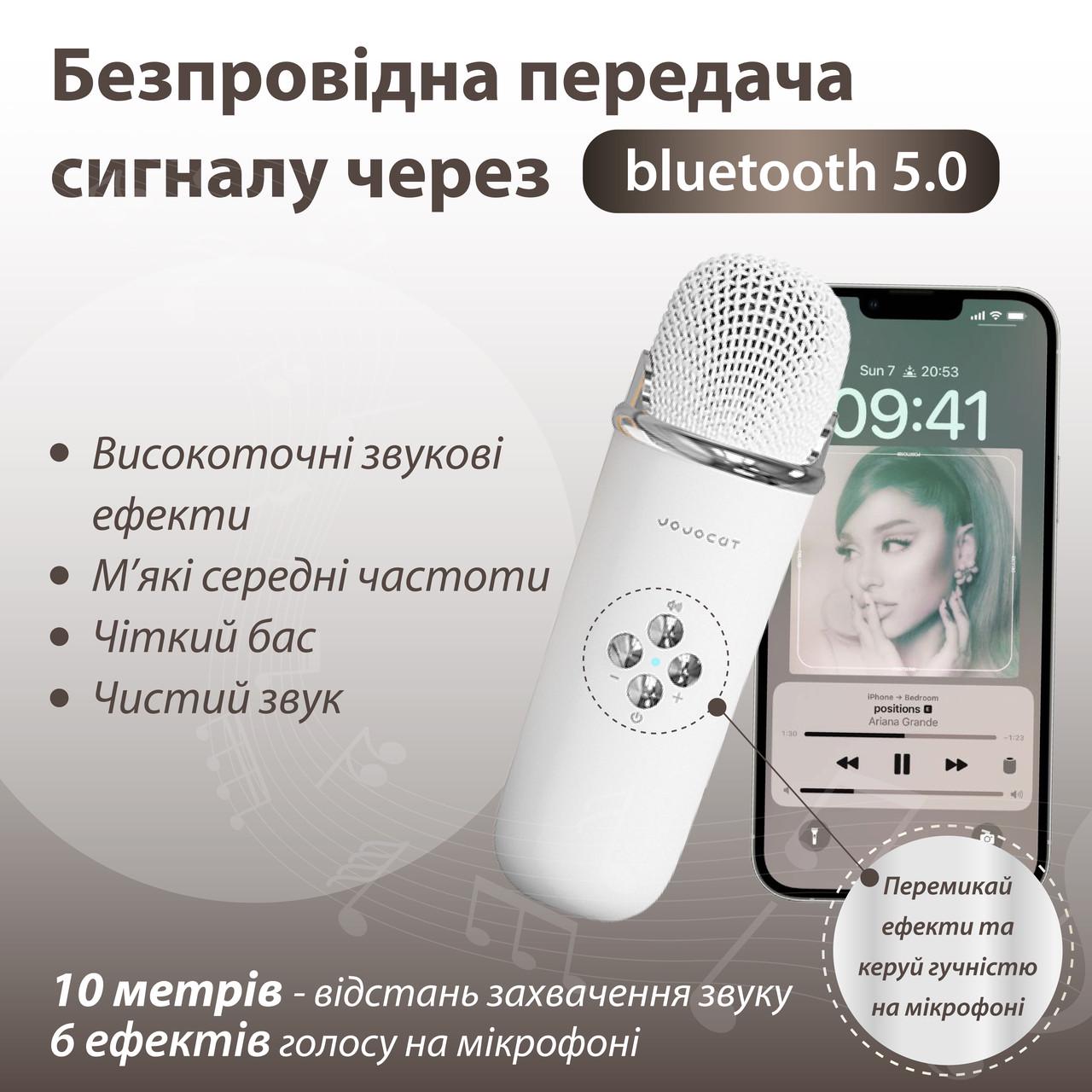 Портативна колонка Bluetooth з мікрофоном і вологозахистом TF card Білий (C20W) - фото 3