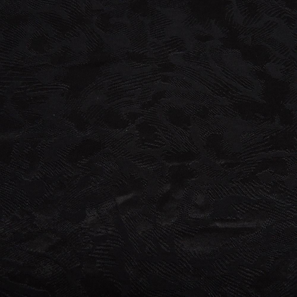 Ткань плательная жаккард 140 гр/м2 145 см Черный мрамор (26493)