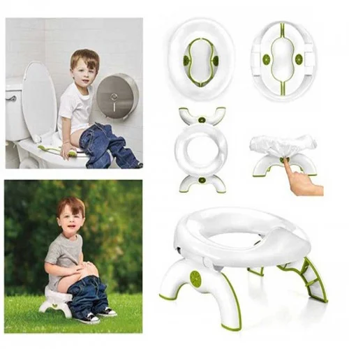 Детский горшок трансформер без дна 2-in-1 Go Potty Зеленый - фото 3