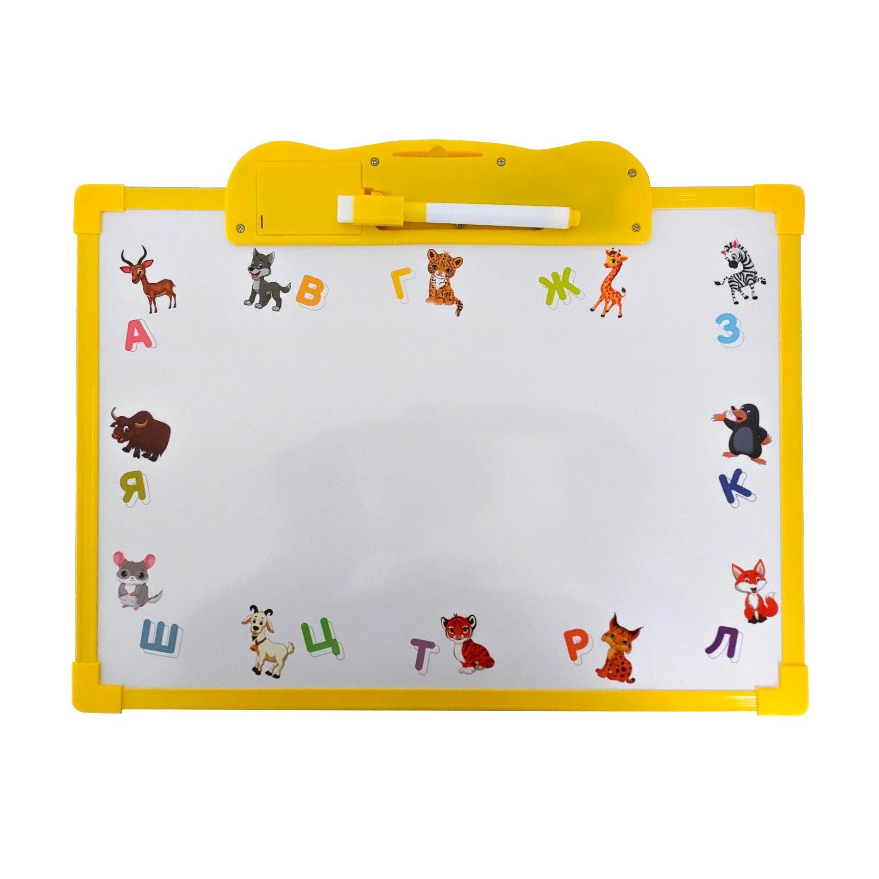 Интерактивная двухсторонняя доска Limo Toy SK0020 2в1 Веселый алфавит Желтый (5198-3) - фото 2 Интерактивная двухсторонняя доска Limo Toy SK0020 2в1 Веселый алфавит Желтый (5198-3) - фото 2