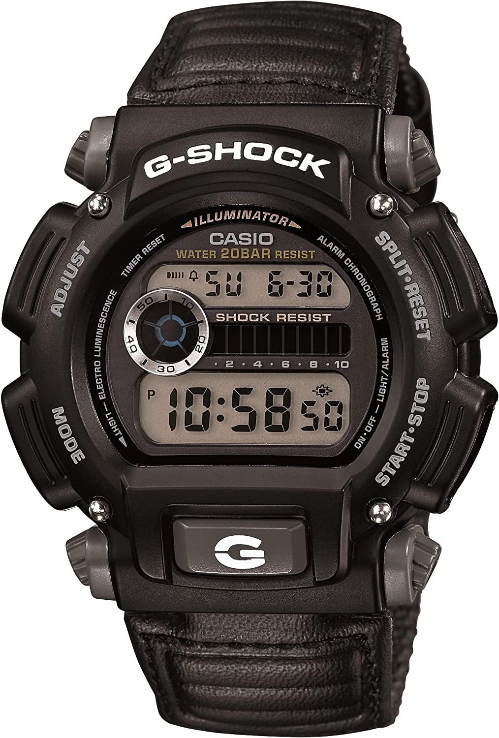 Годинник чоловічий спортивний Casio G-Shock водонепроникний/протиударний з підсвічуванням і таймером (DW-9052V-1CR)