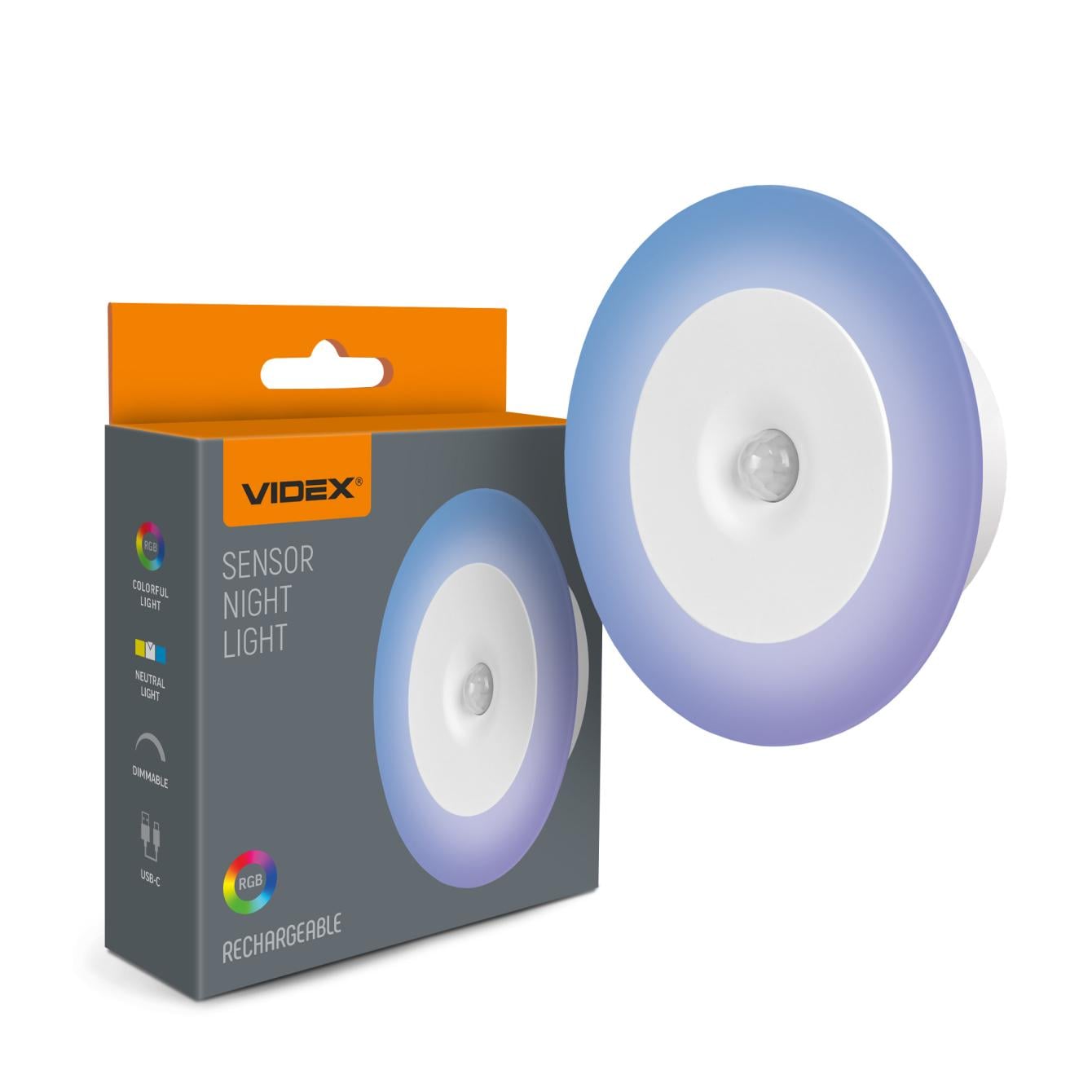 Светильник аккумуляторный LED Videx VL-NL114W-G с датчиком движения (VX28976)