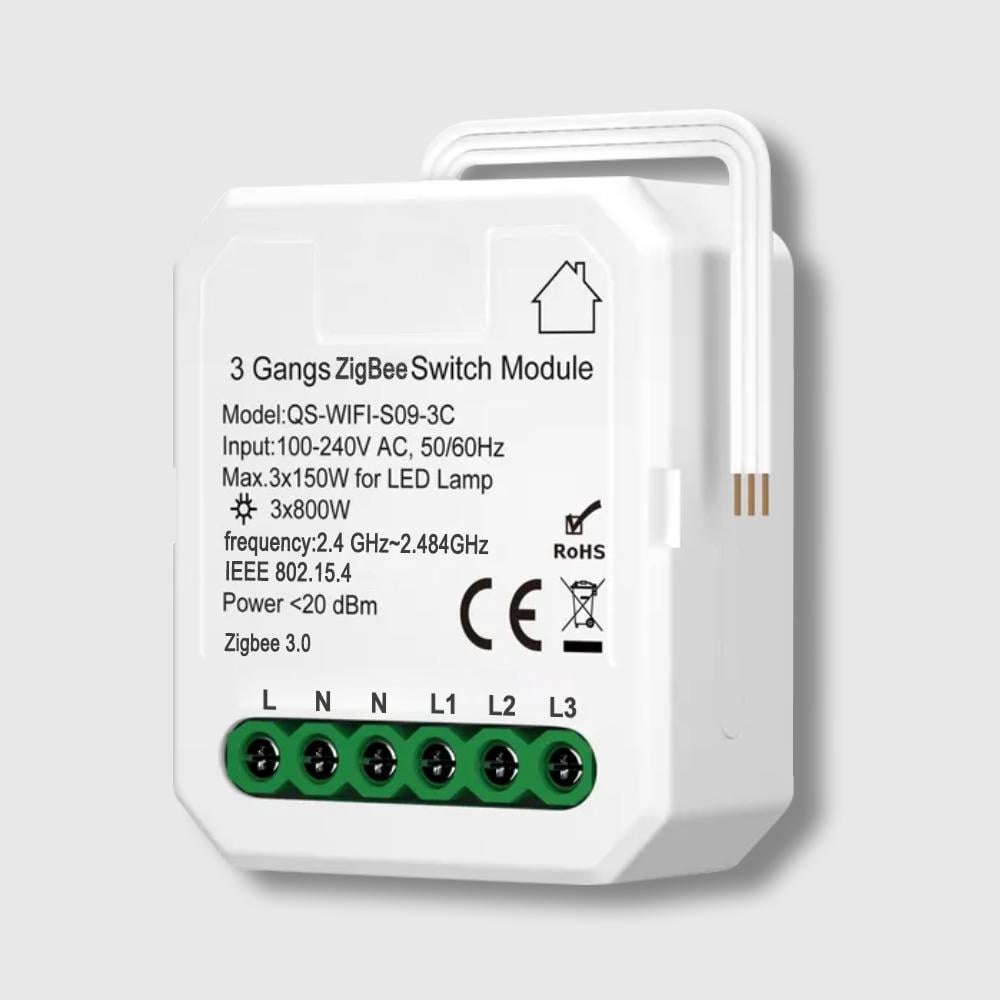 Реле трехканальное ZigBee Tuya (WH00638)