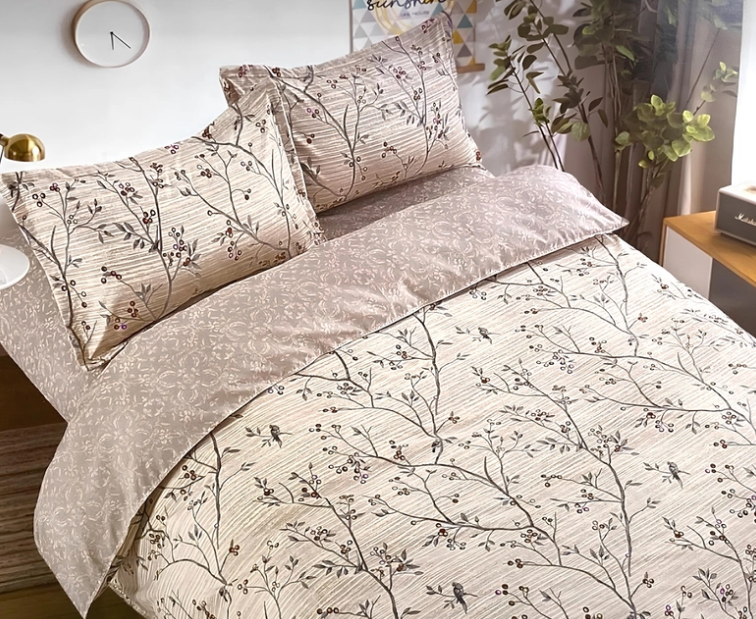 Комплект постельного белья Laura-Grand 21 цветочный принт сатин евро (2917421235)