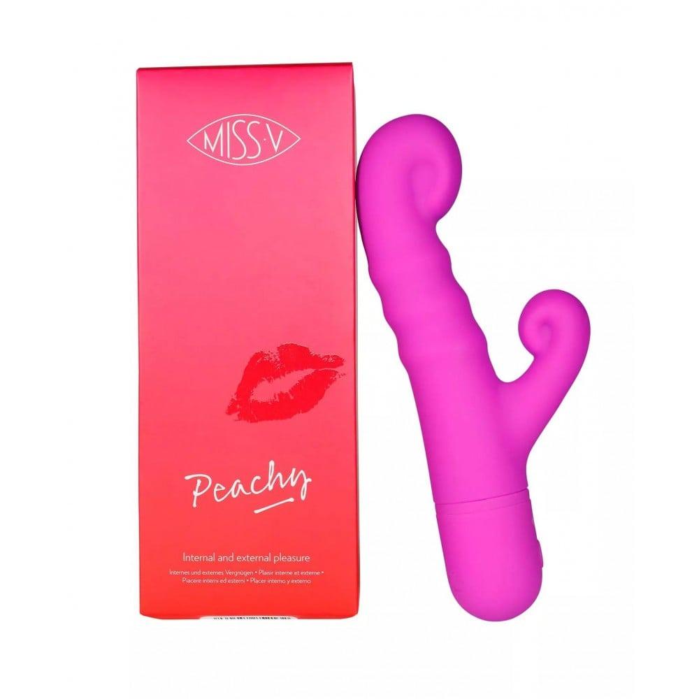 Вибратор кролик Peachy Pretty Violet Miss V Розовый (MSV52132)